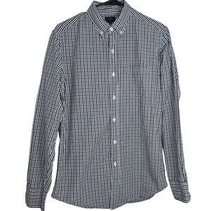 J. Crew Men's Small Gingham Plaid Long Sleeve Button-Up Shirt Work Career